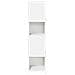 Mobile angolare Bianco 25,5x25x102cm Legno multistrato - Foto miniatura 6