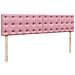 Struttura Letto Pouf con Materasso Rosa 200x200 cm Velluto - Foto miniatura 9