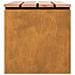 Panchina da giardino Ruggine 80 x 40 x 43 cm acciaio corten - Foto miniatura 6