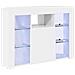 Mobile TV LED Angolare Bianco ad Alto Lucido 104 x 40 x 68 cm - Foto miniatura 1
