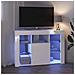 Mobile TV LED Angolare Bianco ad Alto Lucido 104 x 40 x 68 cm - Foto miniatura 5