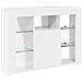 Mobile TV LED Angolare Bianco ad Alto Lucido 104 x 40 x 68 cm - Foto miniatura 6