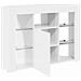 Mobile TV LED Angolare Bianco ad Alto Lucido 104 x 40 x 68 cm - Foto miniatura 7