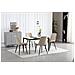 Sedia BERA - Velluto beige con gambe nere - Foto miniatura 7