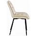 Sedia BERA - Velluto beige con gambe nere - Foto miniatura 5