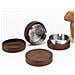 Elegante Posacenere In Legno Di Noce Con Rivestimento In Acciaio Inox Per Casa, Hotel E Ufficio Silver - Foto miniatura 4