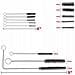 Set Di Pulizia Per Aggregato Di Verniciatura 24 In 1 - Mini Spazzole, Spazzole Flessibili, Aghi Micro, Bottiglia Lubrificante, Custodia Pratica - Foto miniatura 5