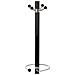 Appendiabiti In Metallo Nero Con Portaombrelli E 5 Ganci D36x172h Cm - Foto miniatura 5