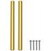 Maniglia per Armadio 2 pcs Oro 150 mm Acciaio inossidabile - Foto miniatura 5