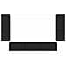 Set mobile TV Montaggio a parete 4 pcs Nero Legno multistrato - Foto miniatura 8