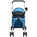Passeggino per Cani Pieghevole Blu 76x50x100cm Tessuto Oxford - Foto miniatura 3