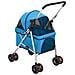 Passeggino per Cani Pieghevole Blu 76x50x100cm Tessuto Oxford - Foto miniatura 4