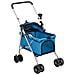 Passeggino per Cani Pieghevole Blu 76x50x100cm Tessuto Oxford - Foto miniatura 5