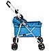 Passeggino per Cani Pieghevole Blu 76x50x100cm Tessuto Oxford - Foto miniatura 6