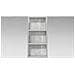 Set di Armadi da Bagno con porta 3 pcs 110 x 10,5 x 60,5 cm - Foto miniatura 6