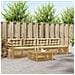 Set di divani da esterno con cuscino 5 pcs Bianco e Beige - Foto miniatura 2