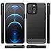 Custodia In Tpu Flessibile Carbon Case Per Iphone 13 Pro Max, Nera - Foto miniatura 2
