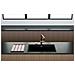 Lahti N100XLU Lavello montato su piano Rettangolare Cristalite - Foto miniatura 4