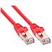 cavo patch per rete dati lan cat. 5e, 2x rj45, schermatura futp, colore rosso, 2m - Foto miniatura 1