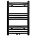 Radiatore Centrale Portasciugamano Curvo Nero 500 x 764 mm - Foto miniatura 2