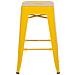Set Di 2 Sgabelli Da Bar In Metallo Giallo 60 Cm Cabrillo - Foto miniatura 17