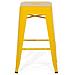 Set Di 2 Sgabelli Da Bar In Metallo Giallo 60 Cm Cabrillo - Foto miniatura 7