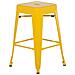 Set Di 2 Sgabelli Da Bar In Metallo Giallo 60 Cm Cabrillo - Foto miniatura 18