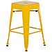 Set Di 2 Sgabelli Da Bar In Metallo Giallo 60 Cm Cabrillo - Foto miniatura 27