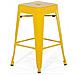 Set Di 2 Sgabelli Da Bar In Metallo Giallo 60 Cm Cabrillo - Foto miniatura 11