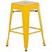Set Di 2 Sgabelli Da Bar In Metallo Giallo 60 Cm Cabrillo - Foto miniatura 12