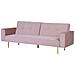 Divano Letto In Velluto Rosa Visnes - Foto miniatura 6