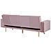 Divano Letto In Velluto Rosa Visnes - Foto miniatura 8