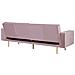 Divano Letto In Velluto Rosa Visnes - Foto miniatura 12