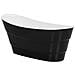 Vasca Da Bagno Freestanding Ovale Nera E Bianca Buenavista - Foto miniatura 14