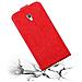 Custodia Compatibile Con Zte Blade V7 In Rosso Mela - Coperchio Protettivo In Design Flip Con Chiusura Magnetica - Foto miniatura 2