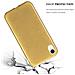 Cadorabo Custodia Compatibile Con Apple Iphone Xr In Oro - Coperchio Protettivo In Silicone Tpu Flessibile Con Design Spazzolato - Foto miniatura 6