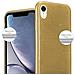 Cadorabo Custodia Compatibile Con Apple Iphone Xr In Oro - Coperchio Protettivo In Silicone Tpu Flessibile Con Design Spazzolato - Foto miniatura 7