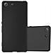 Custodia Compatibile Con Sony Xperia M5 In Nero Metallico - Coperchio Protettivo In Silicone Tpu Flessibile - Foto miniatura 4