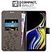 Custodia Compatibile Con Samsung Galaxy Note 9 In Grigio Fiore - Coperchio Protettivo In Design Floreale Con Chiusura Magnetica, Funzione Stand E Slot Per Carte - Foto miniatura 5