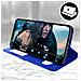 Custodia Apple Iphone 12 / 12 Pro Doppia Finestra Cover Silicone Blu - Foto miniatura 2