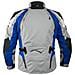 Giacca Offroad Enduro Moto Turismo Impermeabile Tessuto Protezioni Blu 3xl - Foto miniatura 3