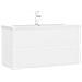 Mobile con Lavabo Integrato Bianco in Legno Multistrato - Foto miniatura 2