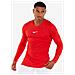 Dry Park First Layer Longsleeve Uomo Maniche Lunghe A Compressione Taglia L Eu Colore Rosso - Foto miniatura 1