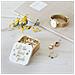 Portagioie Stars 2,5 X 4,9 Cm Porcellana Oro / bianco - Foto miniatura 2