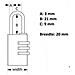 Lucchetto Masterlock, 20mm, Alluminio, 3 Cifre - Foto miniatura 3
