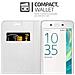 Custodia Compatibile Con Sony Xperia X In Classy Argento - Coperchio Protettiva Con Chiusura Magnetica, Funzione Stand E Tasca Per Le Carte - Foto miniatura 5
