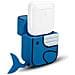Custodia Compatibile Con Apple Airpod 1 & 2 - Design Blue Whale - Custodia Protettiva Per Cuffie In Silicone Indossabile 3d Case Portachiavi - Foto miniatura 7