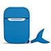 Custodia Compatibile Con Apple Airpod 1 & 2 - Design Blue Whale - Custodia Protettiva Per Cuffie In Silicone Indossabile 3d Case Portachiavi - Foto miniatura 8