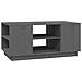 Tavolino Da Salotto Grigio 90x49x40,5 Cm Legno Massello Di Pino - Foto miniatura 1