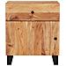 Comodino 50x33x60 Cm Legno Massello Acacia E Legno Multistrato - Foto miniatura 3